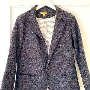 Anthropologie’s Silence and Noise dark grey blazer.